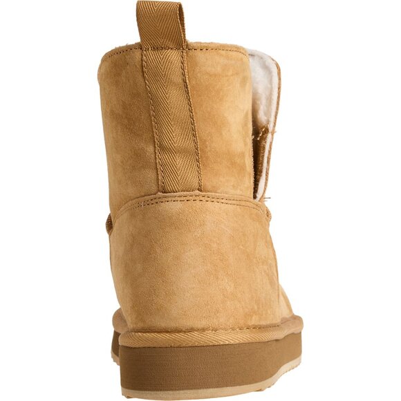 NEW Lands' End Shearling Boots - Suede IN English Tan For Women 1125 3s2 - Picture 5 of 6